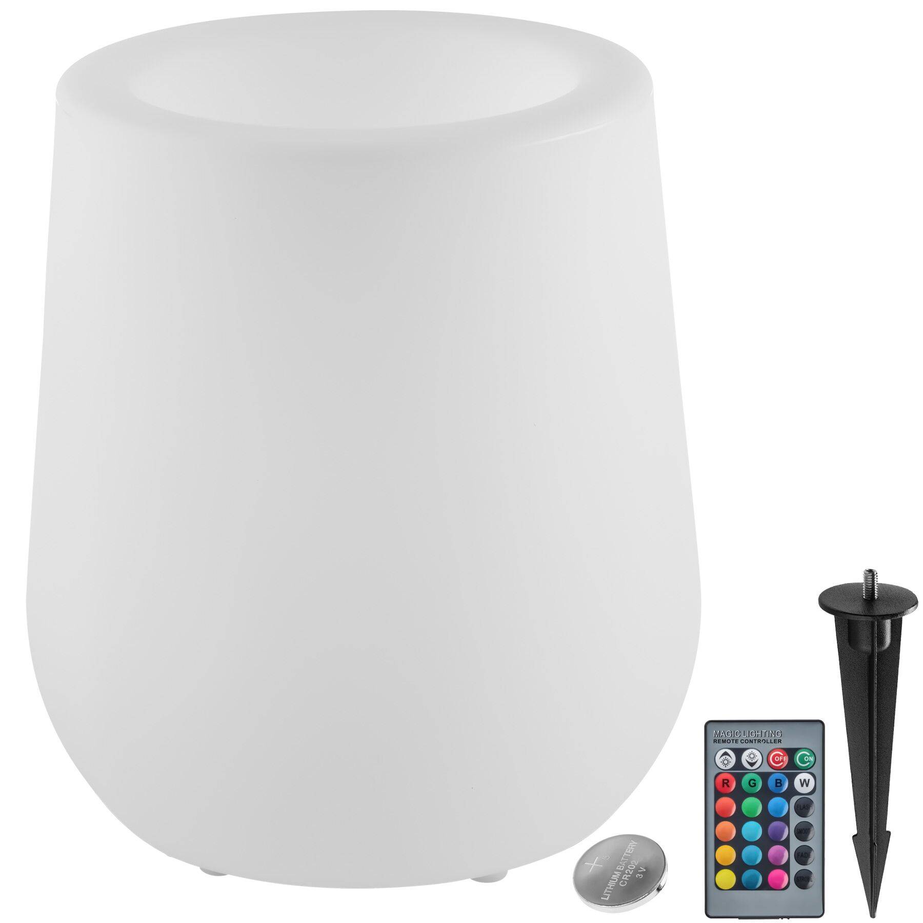 LED-Blumentopf Luminous Courve Pot mit Fernbedienung