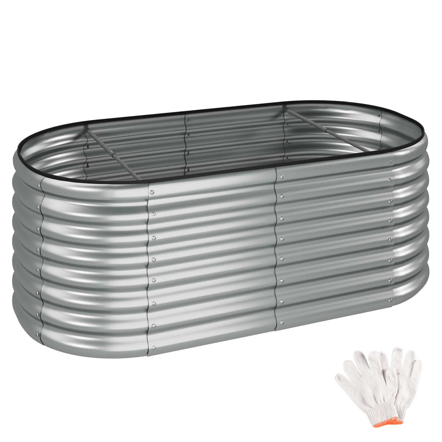 Hochbeet Flormma, 603l, verzinkt, 160x80x60cm