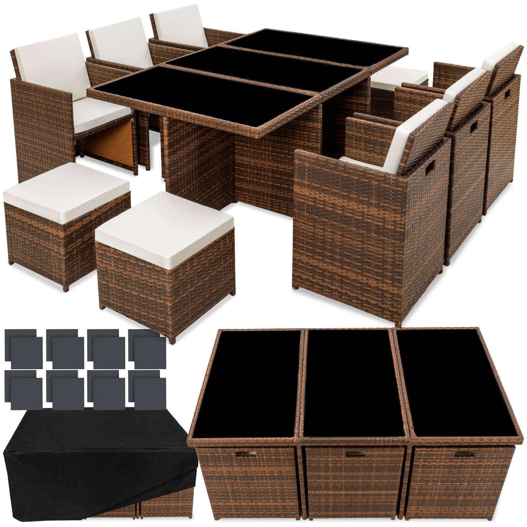 PolyrattanSitzgruppen für draußen kaufen