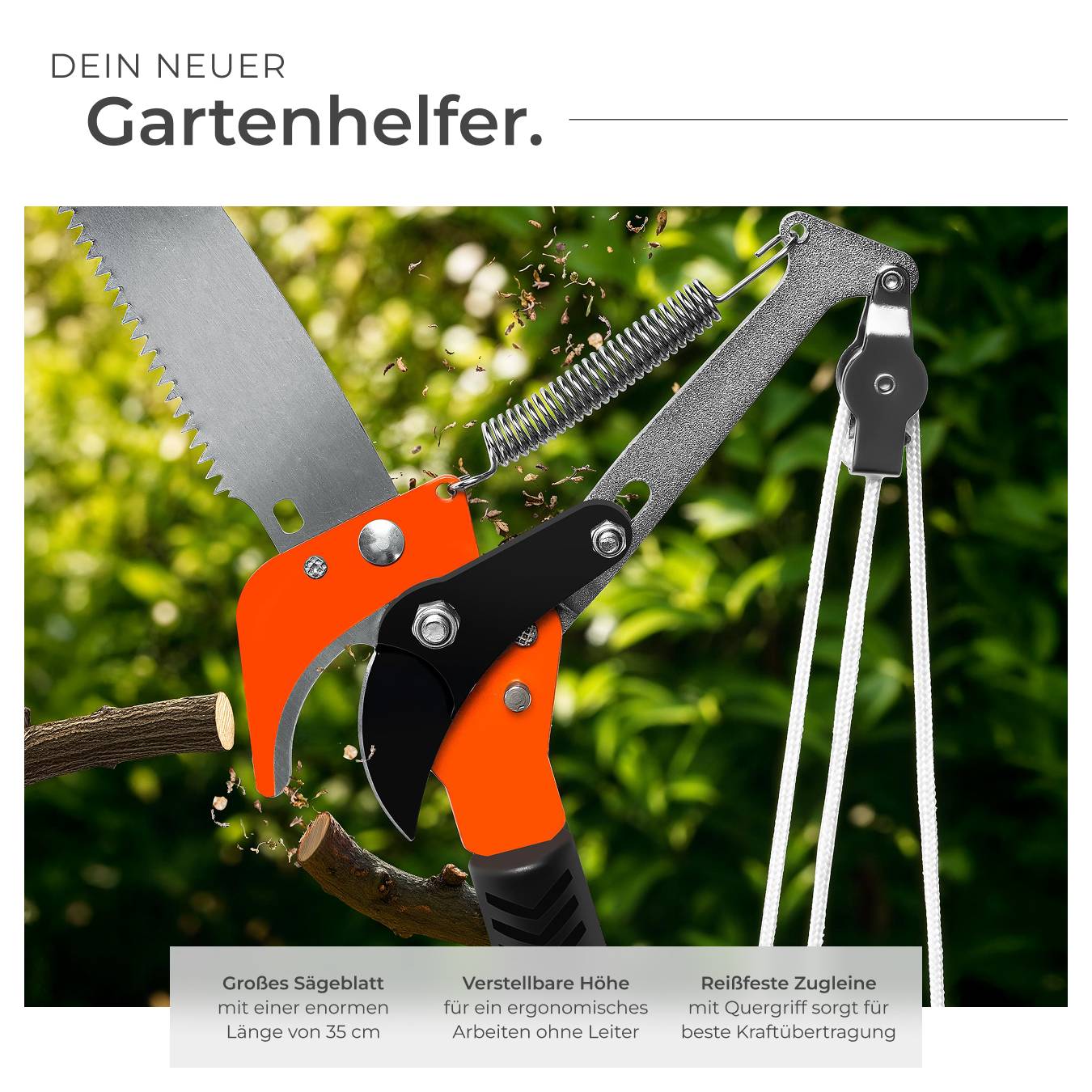 Säge-Verlängerungsstange Mit Verstellbarem Kopf,  Produktbild-Vorschau 12