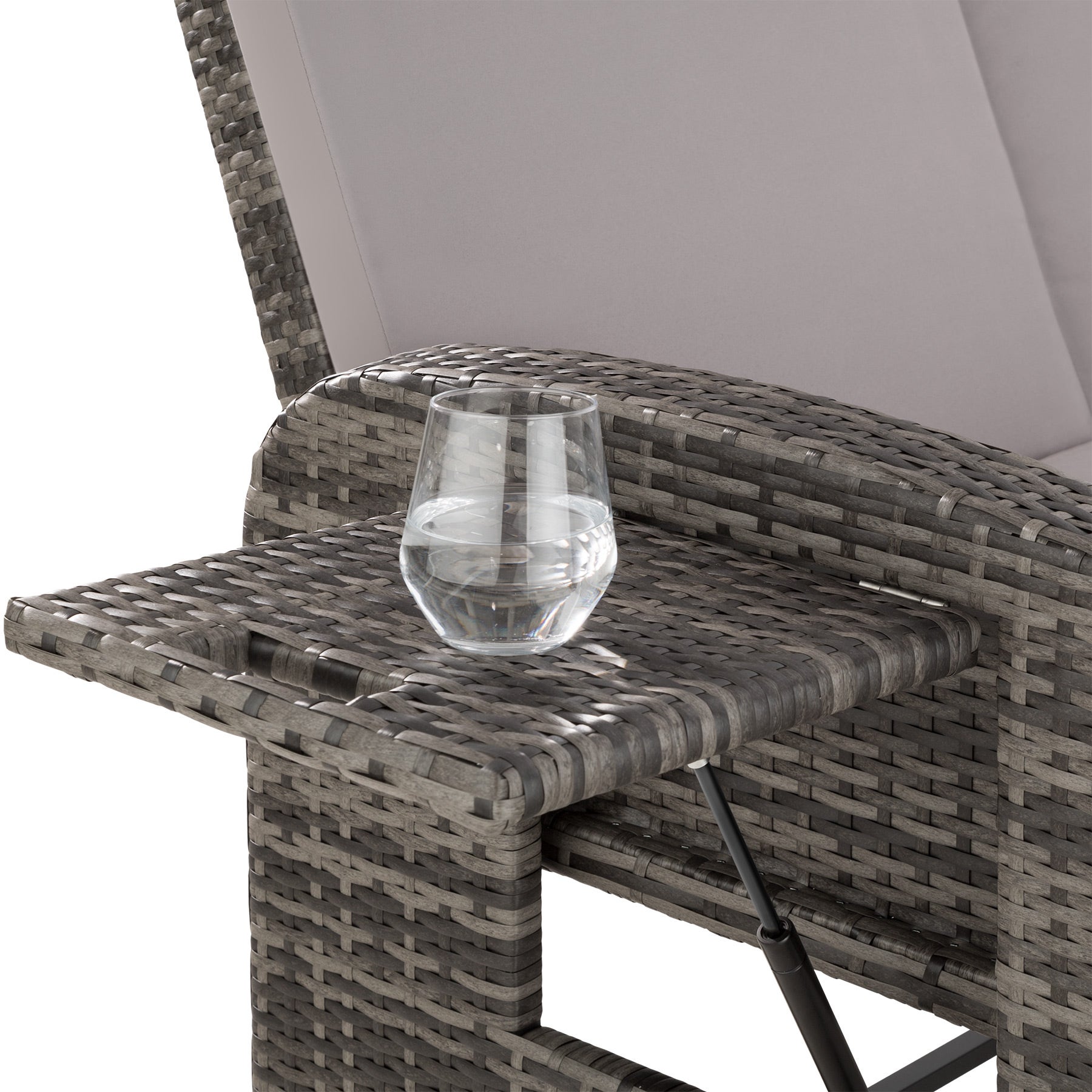 Rattan Sofa mit Aluminiumgestell Kreta, inkl. Schutzhülle