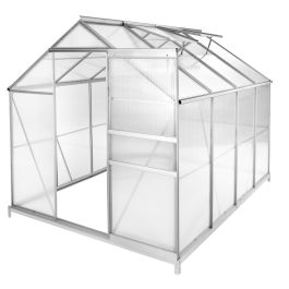 tectake Alu-Gewächshaus 250x185