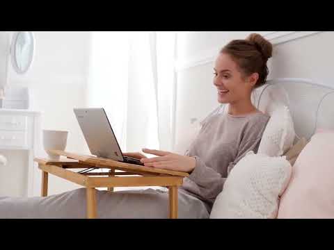 Bambus-Klapptisch Im Mid-Century Design – Platzsparend Für Homeoffice, Klein & Stabil