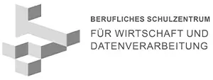 Logo des Beruflichen Schulzentrums f&uuml;r Wirtschaft und Datenverarbeitung &ndash; modernes grafisches Symbol mit Schriftzug