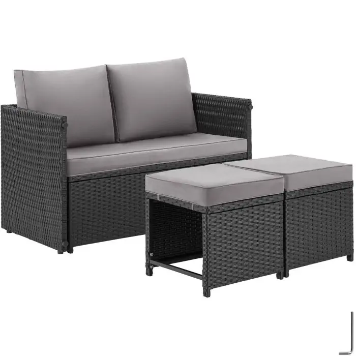 2-in-1-Rattanlounge-Set Monopoli
