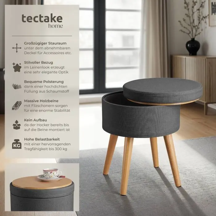 Sitzhocker mit Stauraum Yara online kaufen