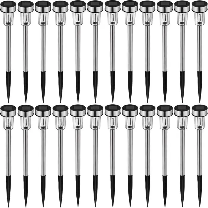24-er Set LED-Solarlampen
