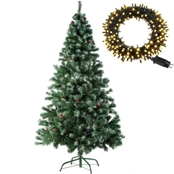 Set Weihnachtsbaum mit Lichterkette