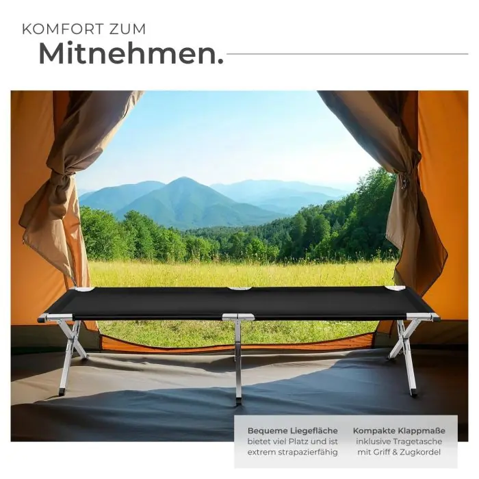 2 Feldbetten aus Aluminium