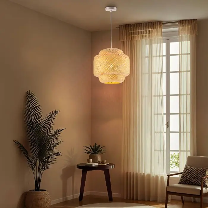 Deckenleuchte Rattan Lampenschirm Bambus Lampe Vintage Deckenlampe Kreativer Bambus Retro E27 Esszimmer Schlafzimmer Hängeleuchte Wohnzimmer Deckenleuchte Rattan Lampenschirm Bambus Lampe Vintage Deckenlampe Kreativer Bambus Retro E27 Esszimmer Schlafzimmer Hängeleuchte Wohnzimmer