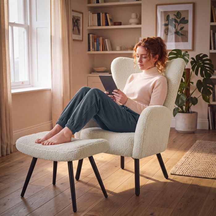 Sessel mit Hocker Vänersborg online kaufen