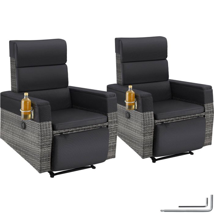 Aluminium Rattansessel Pacentro