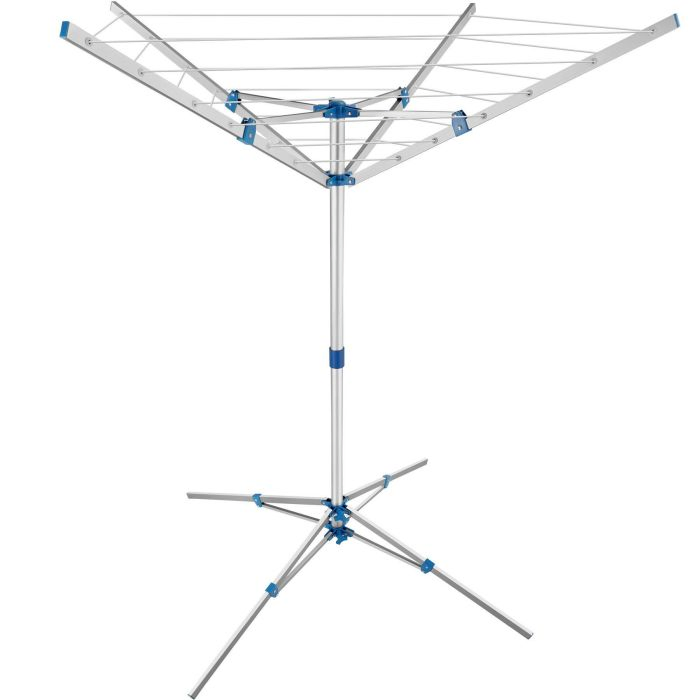 Mobile Wäschespinne aus Aluminium