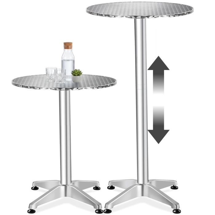 Aluminium-Bistrotisch Frederic