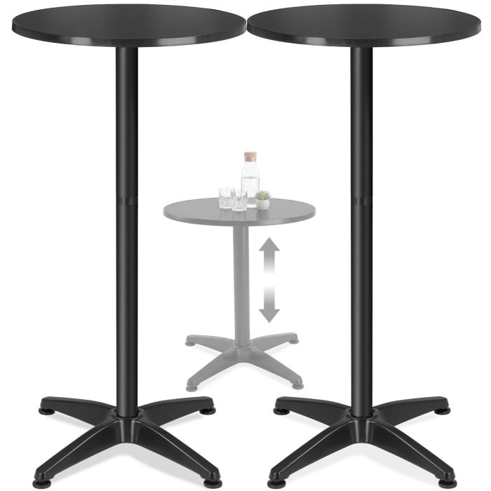 Aluminium-Bistrotisch Frederic