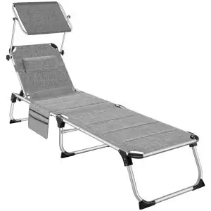 Aluminium Sonnenliege Lorella gepolstert, klappbar