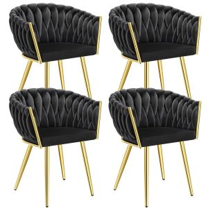 Set Esszimmerstuhl Astano Samt, Knotendesign