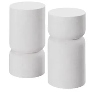 2er Set Beistelltisch Amine, Chubby-Design