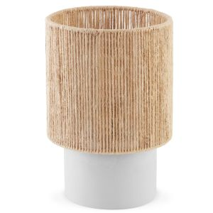 Tischleuchte Klea aus Jute im Boho-Stil, 60W