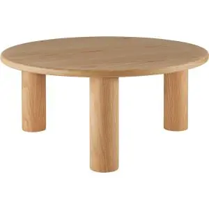 Couchtisch Sisi, rund, Beine aus Massivholz