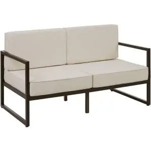Garten-Loungesofa Comosa, 2-Sitzer, ultradicke Polsterung