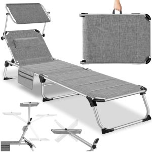 Aluminium Sonnenliege Lorella gepolstert, klappbar