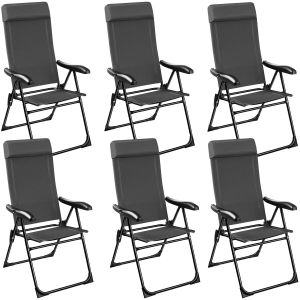 Faltbarer Campingstuhl M&uuml;ritz mit Kopfpolster, Aluminium