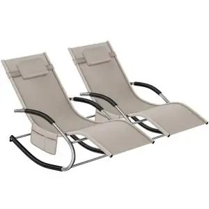 Gartenliege Taya, ergonomisch, Schwingfunktion