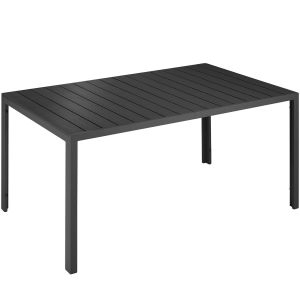 Aluminium Gartentisch Bianca h&ouml;henverstellbare F&uuml;&szlig;e 150x90x74,5cm