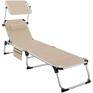 Aluminium Sonnenliege Lorella gepolstert, klappbar