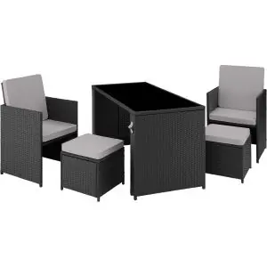 Rattan Sitzgruppe Palermo 2+2+1