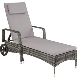 Aluminium Rattan Sonnenliege Cassis