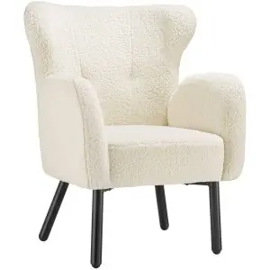 Sessel V&auml;nersborg, dick gepolstert, mit Boucl&eacute;-Bezug