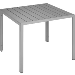 Aluminium Gartentisch Maren h&ouml;henverstellbare F&uuml;&szlig;e 90x90x74,5cm