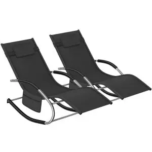 Gartenliege Taya, ergonomisch, Schwingfunktion