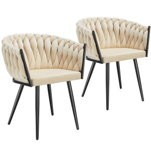Set Esszimmerstuhl Astano Samt, Knotendesign