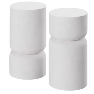 2er Set Beistelltisch Amine, Chubby-Design