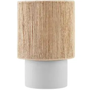 Tischleuchte Klea aus Jute im Boho-Stil, 60W