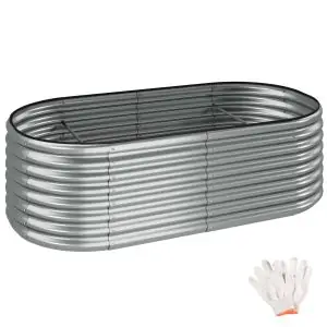Hochbeet Flormma, 942l, verzinkt, 200x100x60cm